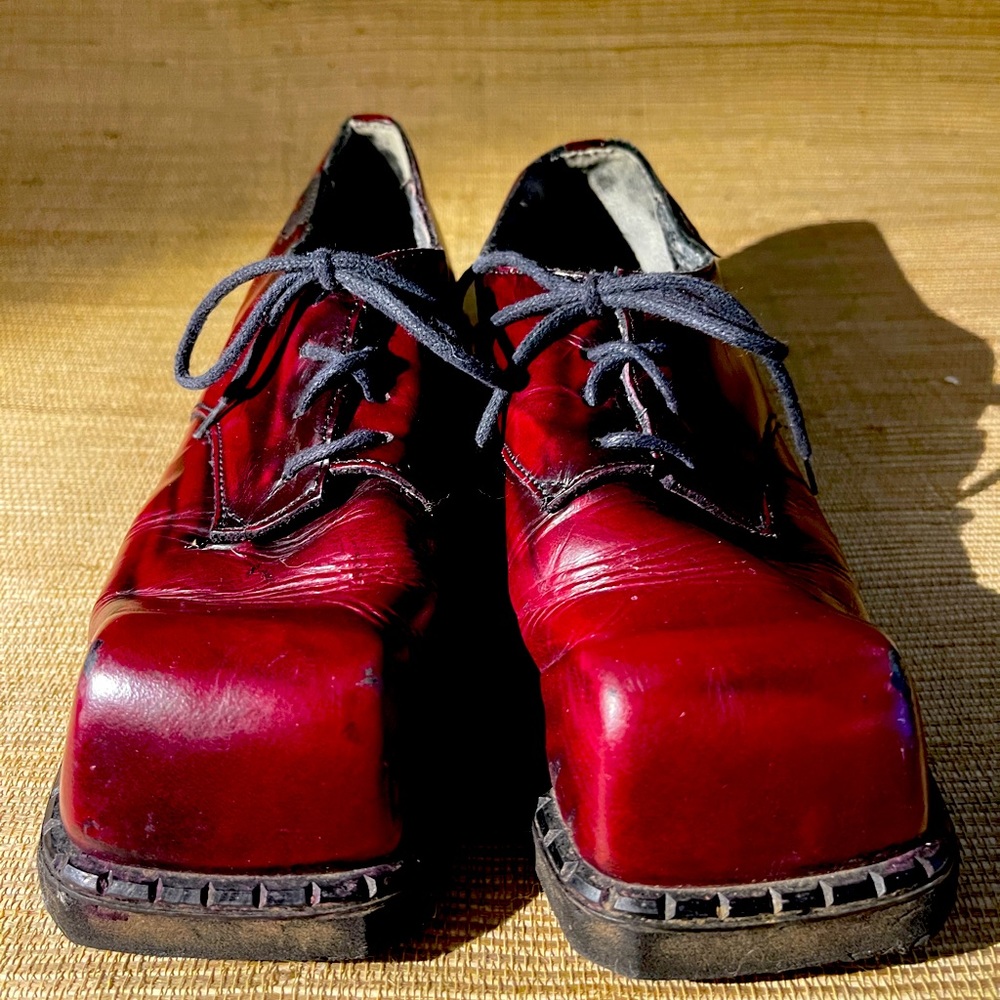 Unique, Vintage square shoes. Made in France.